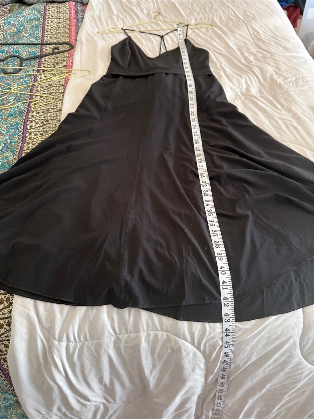Free People Black Strappy V-Neck Slip Dress - Picture 6 of 7
